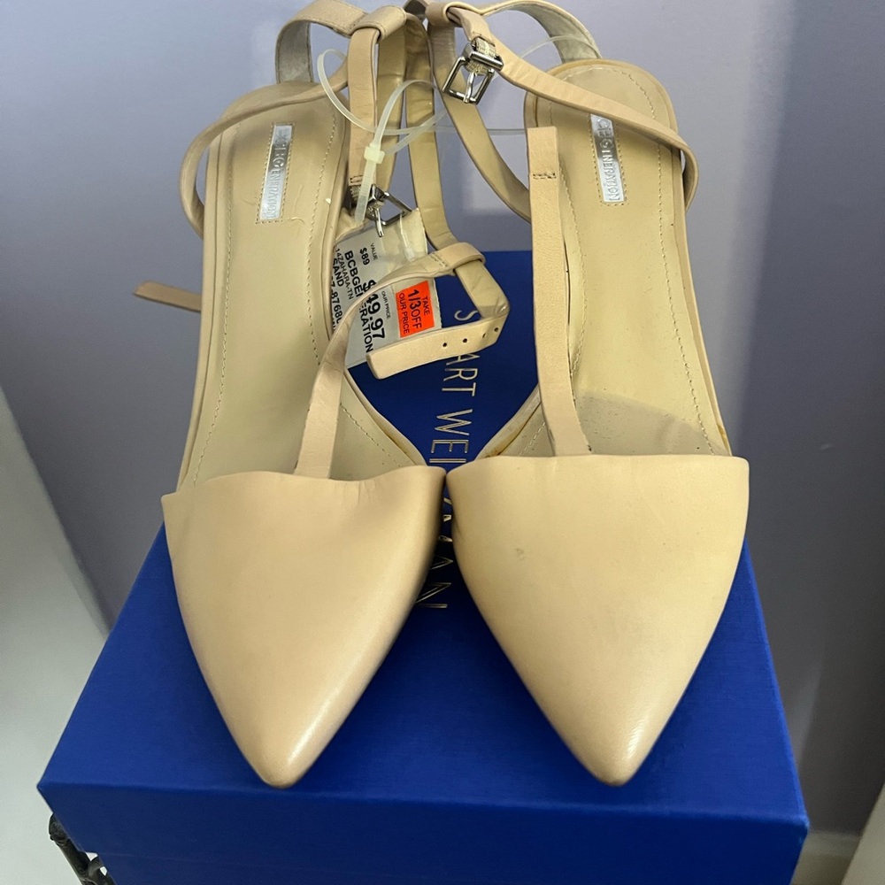 BCBGeneration Nude Pointed Toe Heels